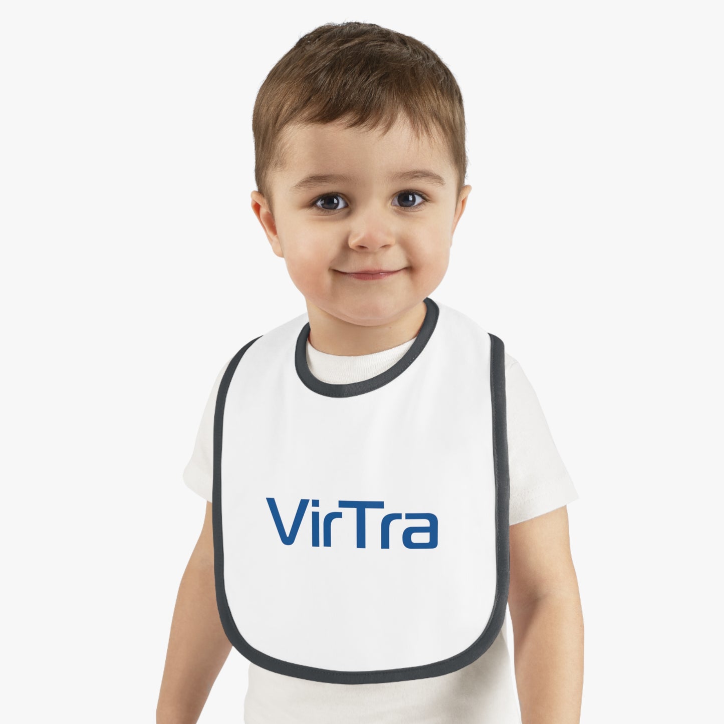 Baby Contrast Trim Jersey Bib