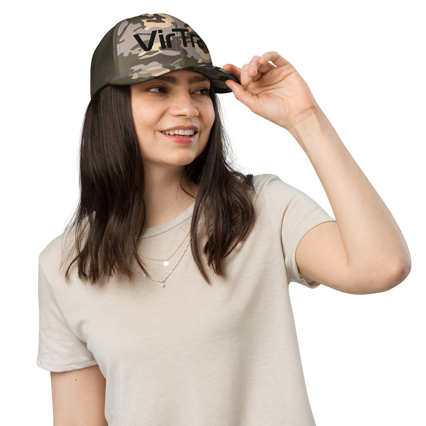 Camo trucker hat