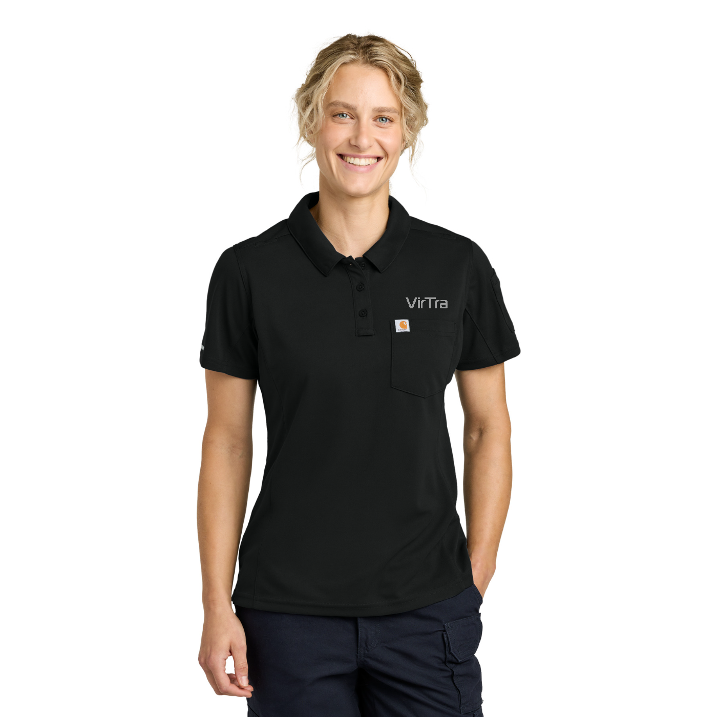 Carhartt Women's FLD & RSCU Polo — model
