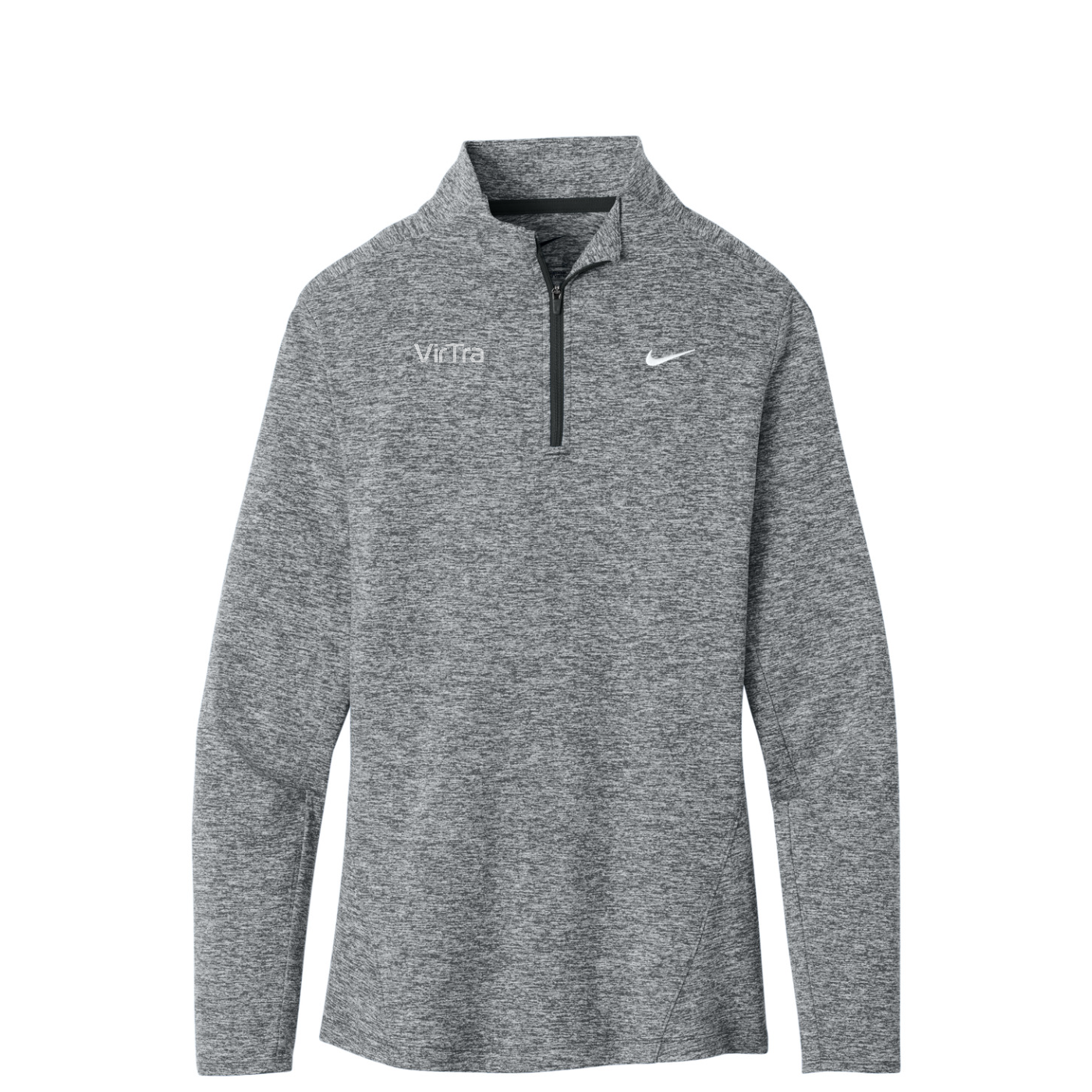 Nike Women's Dri-FIT Stride 1/2-Zip — Black Heather