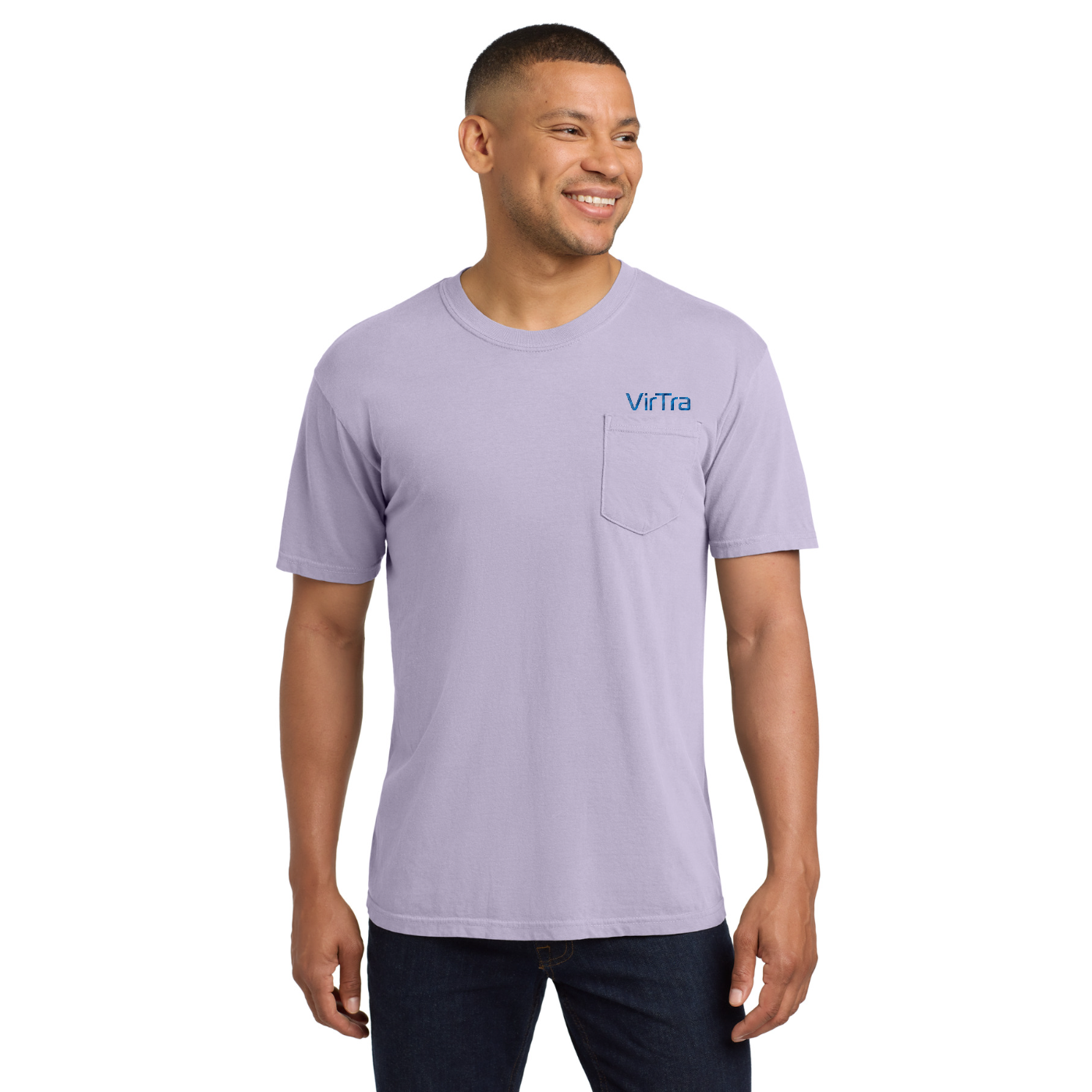 COMFORT COLORS  Heavyweight Ring Spun Pocket Tee — model