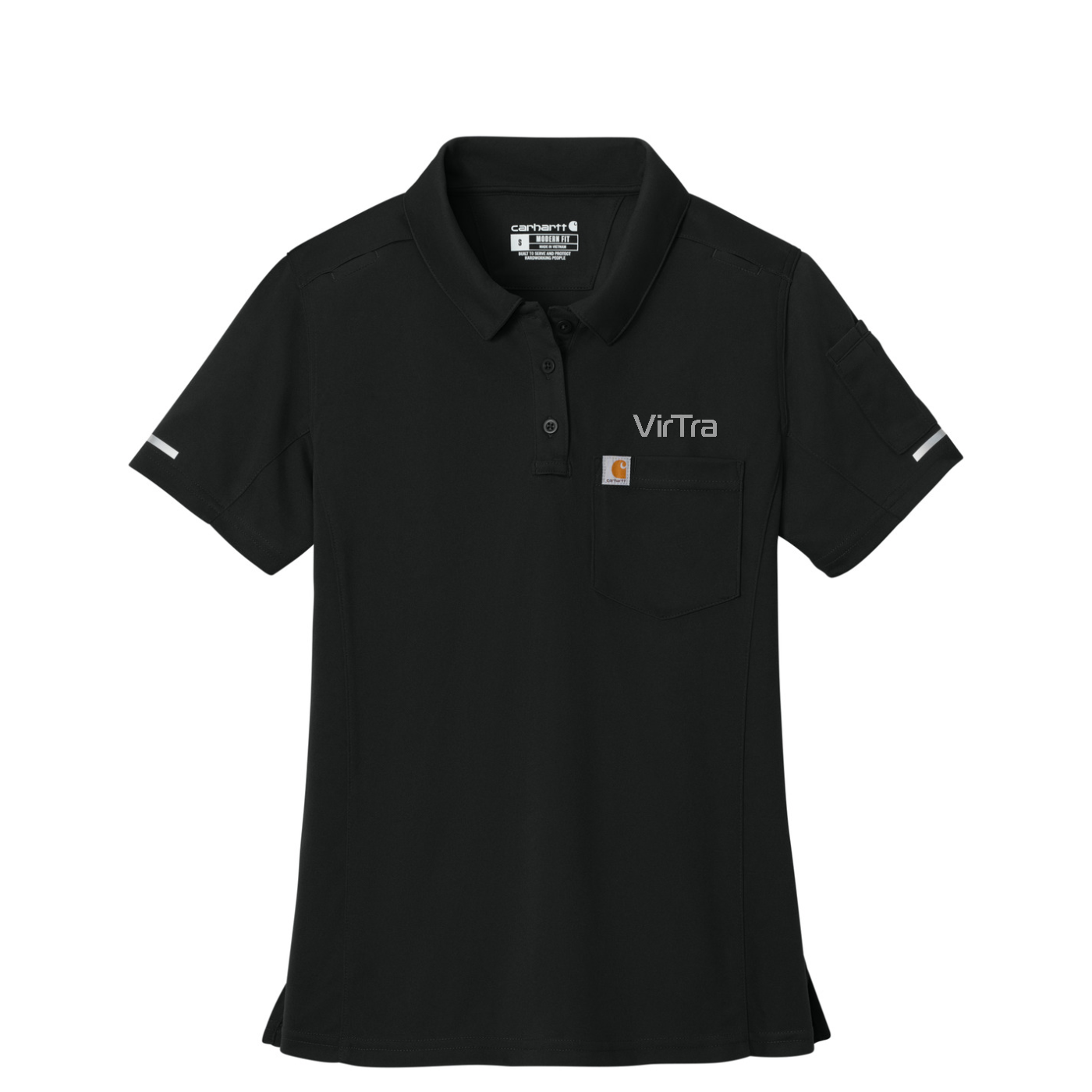 Carhartt Women's FLD & RSCU Polo — Black