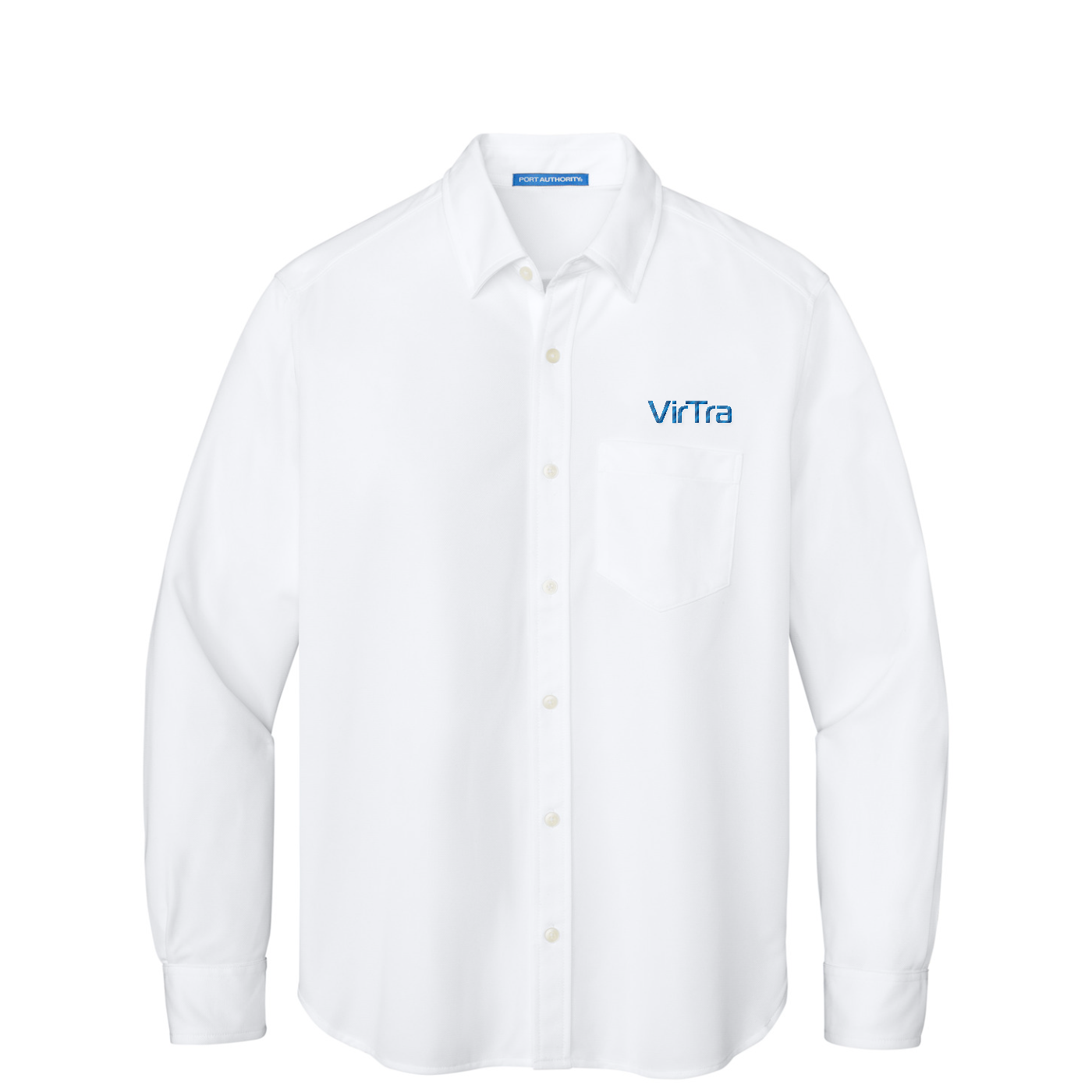 Port Authority Dimension Knit Dress Shirt — White