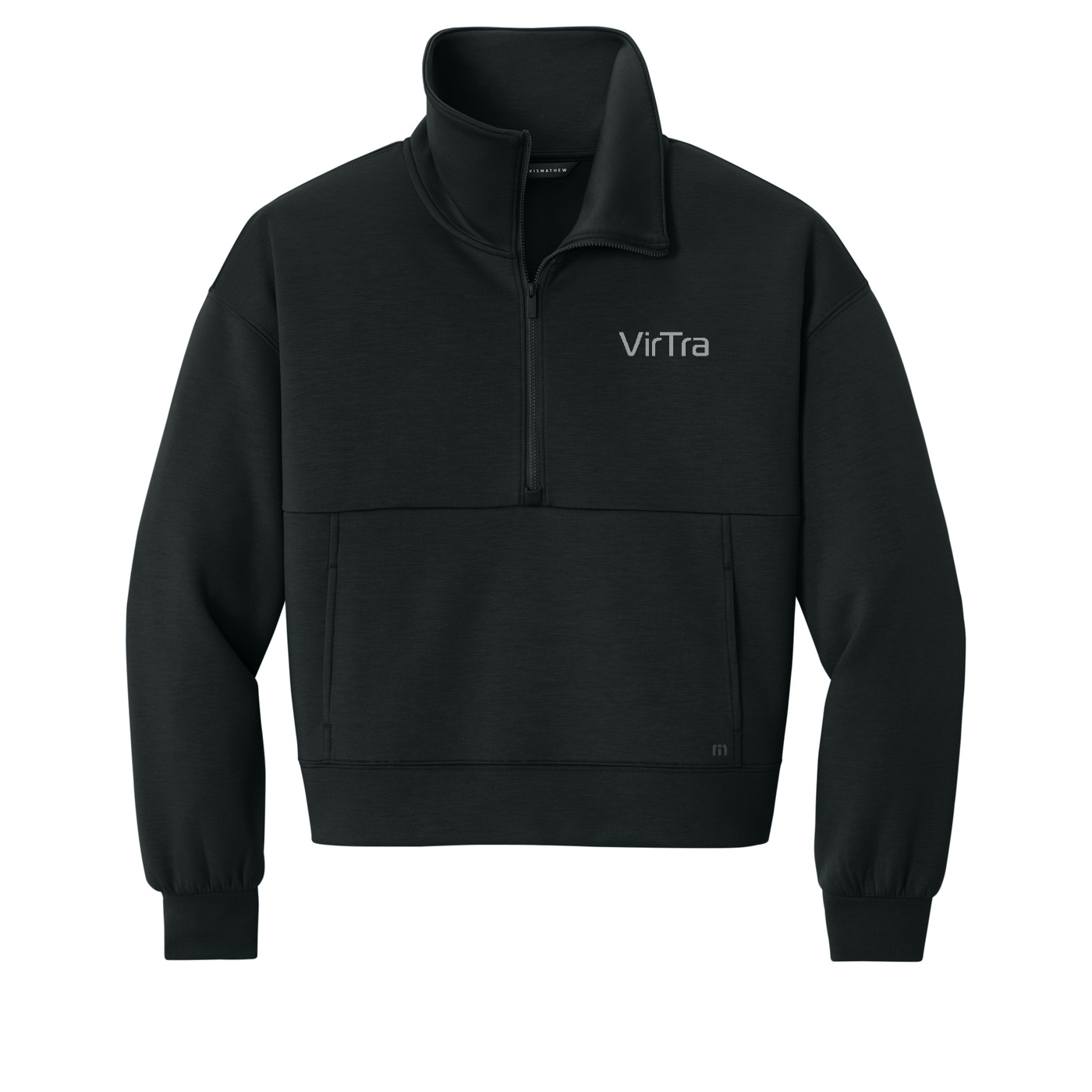 TravisMathew Women's Momentum Shift 1/2-Zip — Black