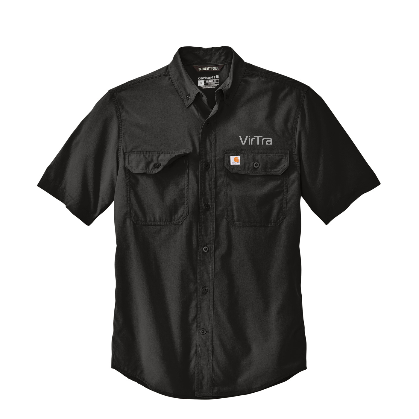 Carhartt Force Solid Short Sleeve Shirt — Black