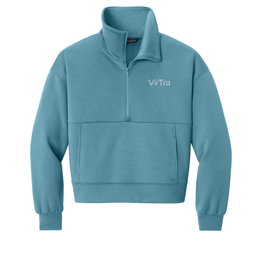 TravisMathew Women's Momentum Shift 1/2-Zip — Copen Blue