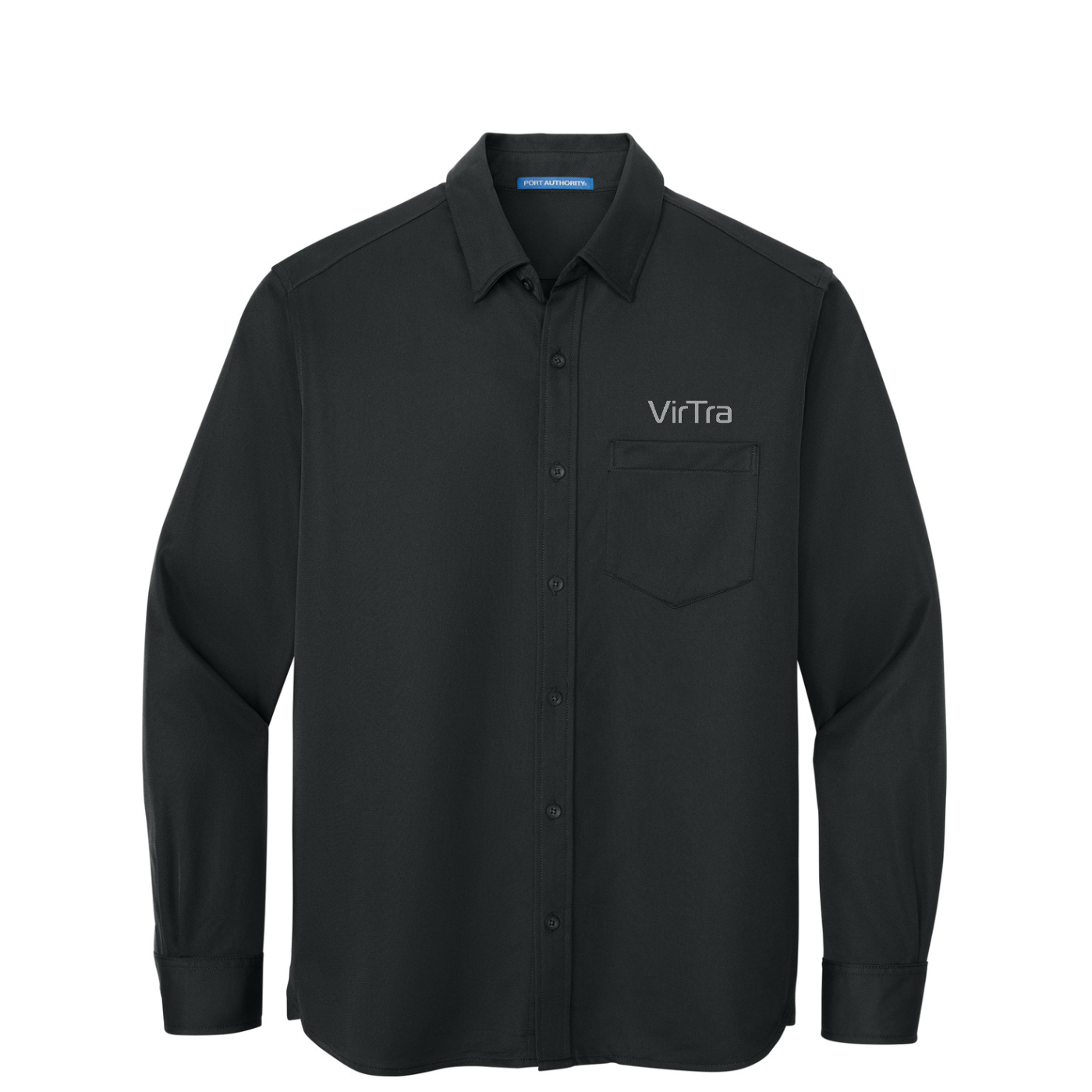 Port Authority Dimension Knit Dress Shirt — Black