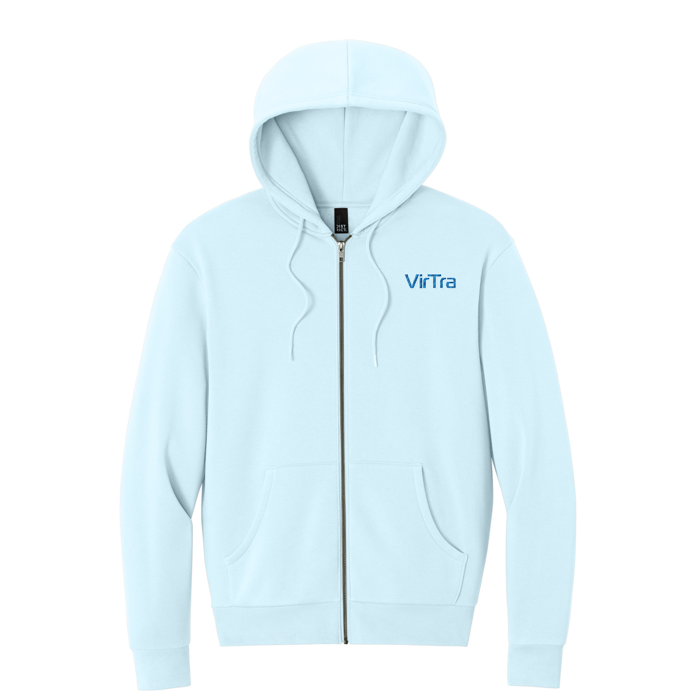 District MelloFleece Full-Zip Hoodie — Winter Blue