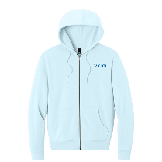 District MelloFleece Full-Zip Hoodie — Winter Blue