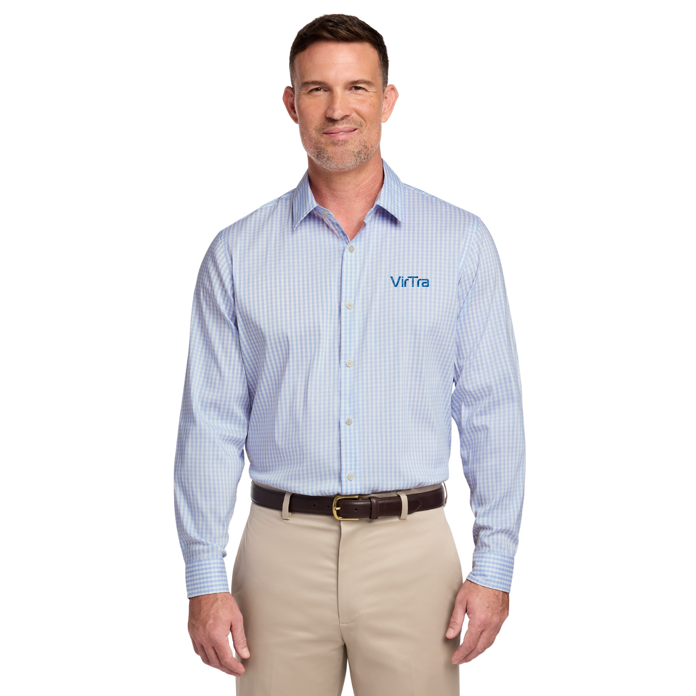Brooks Brothers Tech Stretch Patterned Shirt — model