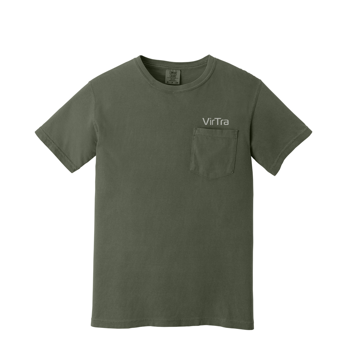 COMFORT COLORS  Heavyweight Ring Spun Pocket Tee — Moss