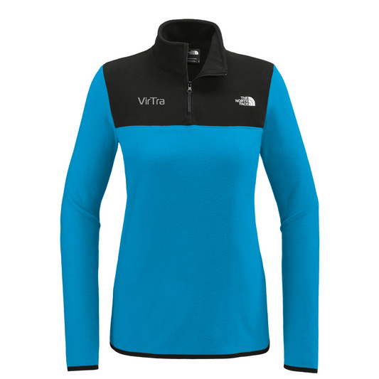 The North Face Women's Glacier 1/4-Zip Fleece — Hero Blue/ TNF Black