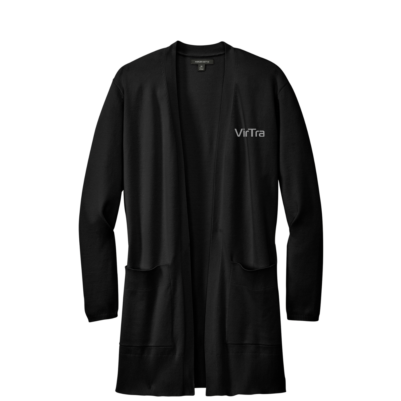 Mercer+Mettle Women's Open-Front Cardigan Sweater — Deep Black