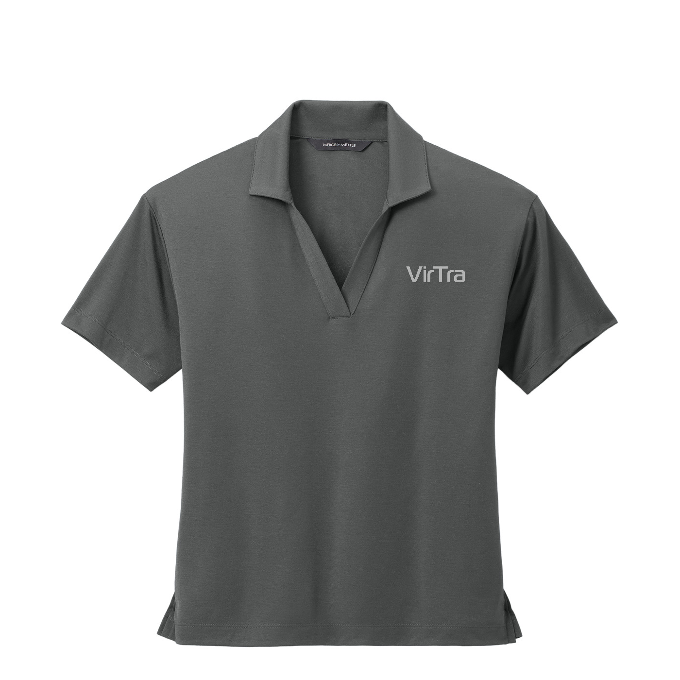 Mercer+Mettle Women's Stretch Jersey Polo — Anchor Grey
