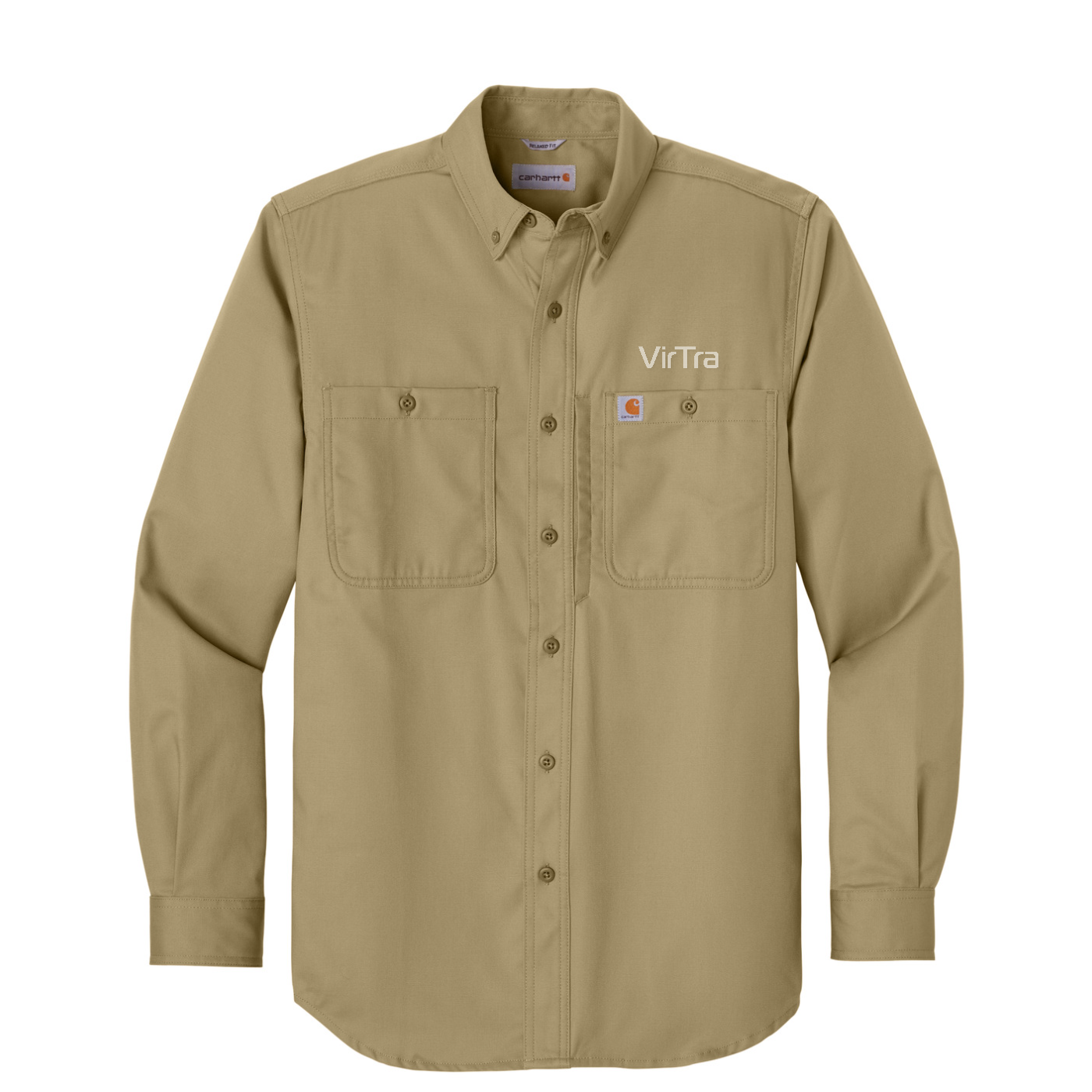 Carhartt Rugged Professional Series Long Sleeve Shirt — Dark Khaki