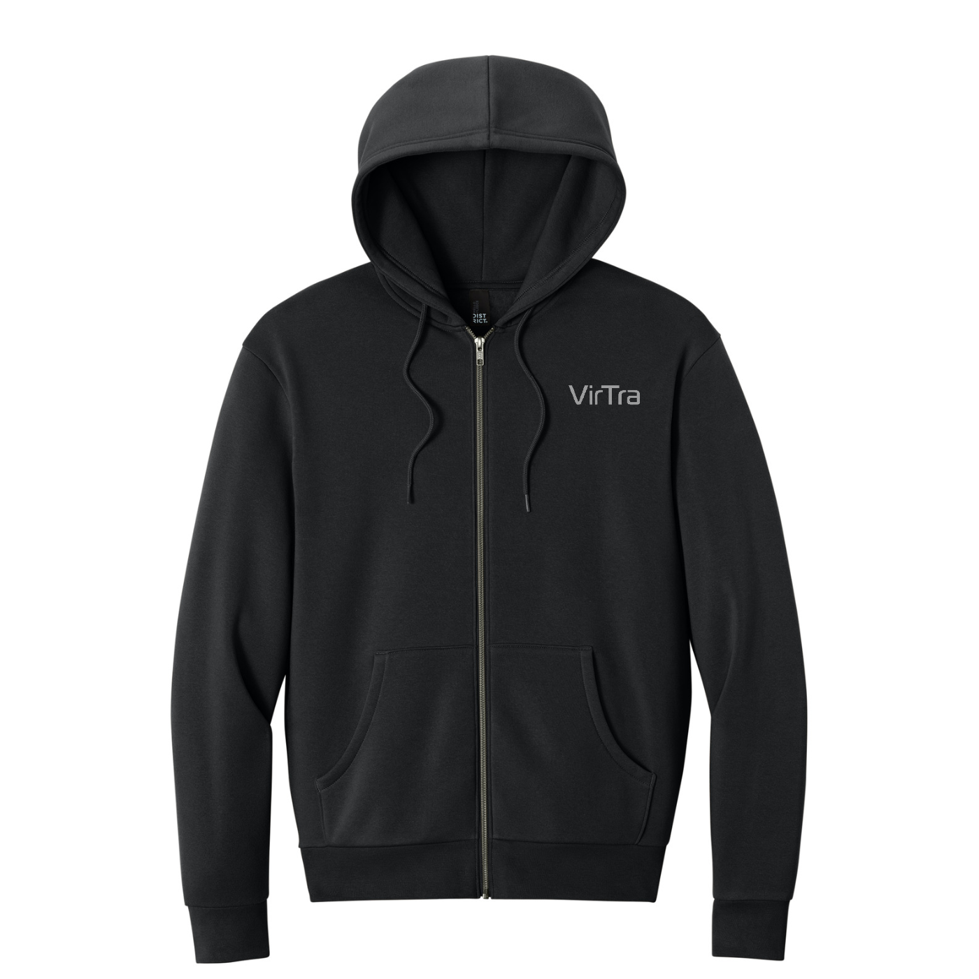 District MelloFleece Full-Zip Hoodie — Black